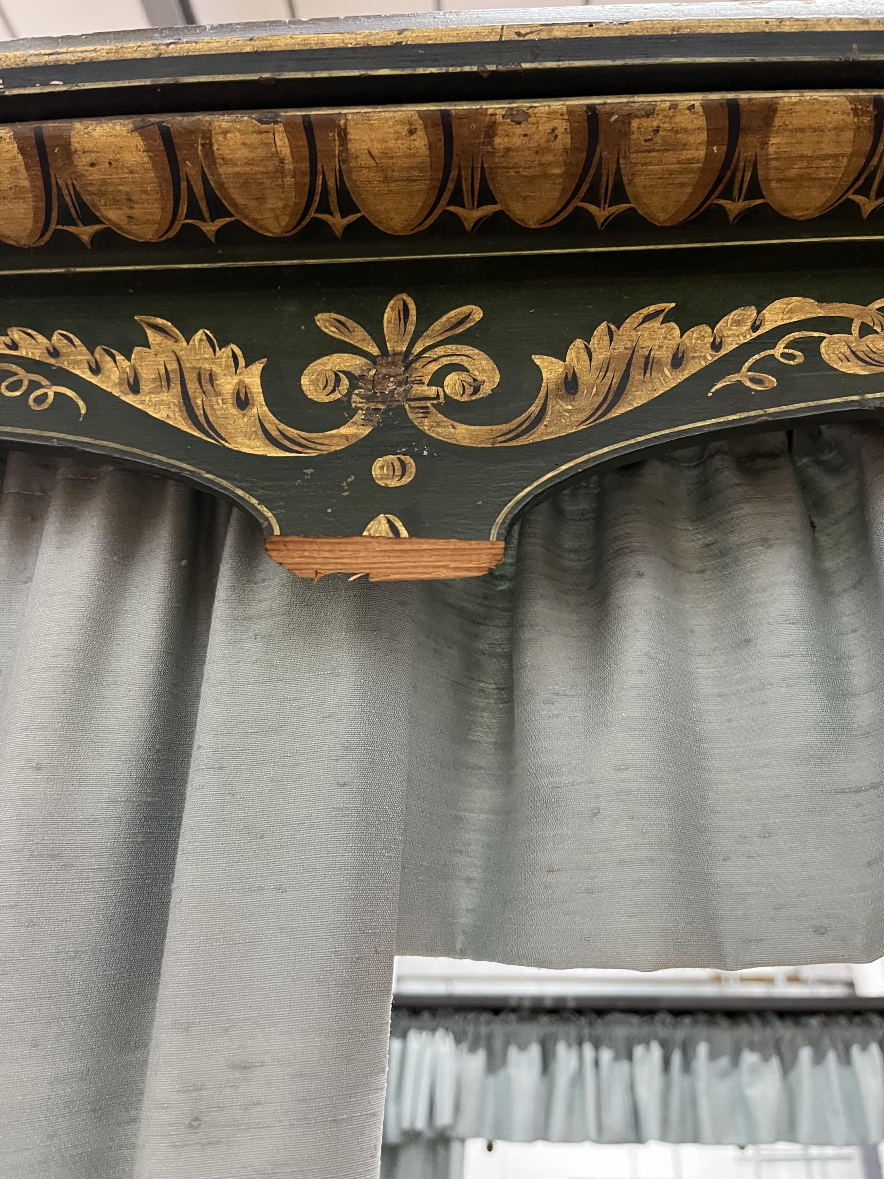 A George III and later mahogany four poster bed, width 140cm, length 200cm, height 232cm. Condition - fair